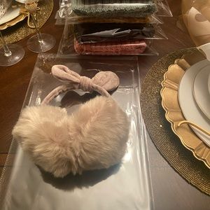 New in Packaging. Women’s Taupe Faux Fur Earmuffs with a Bow. One size fits all